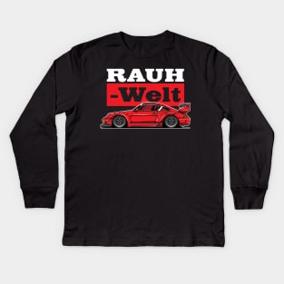 RWB-RED Kids Long Sleeve T-Shirt